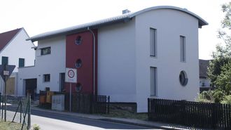 Haus mit Runddach